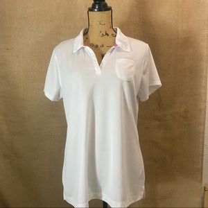 Reel Legends- white quick dry golf top 3/$30